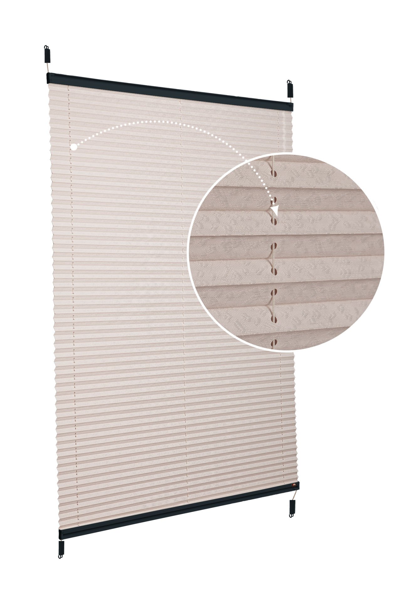 Easyfix Askılı Sistem (Desenli Kumaş) Lotus-Kül Gri -3078 - Antresit Gri