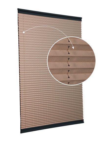 Yapıştırmalı Plise Perde (Düz Kumaş) Violet-Kahverengi-705 - Antresit Gri