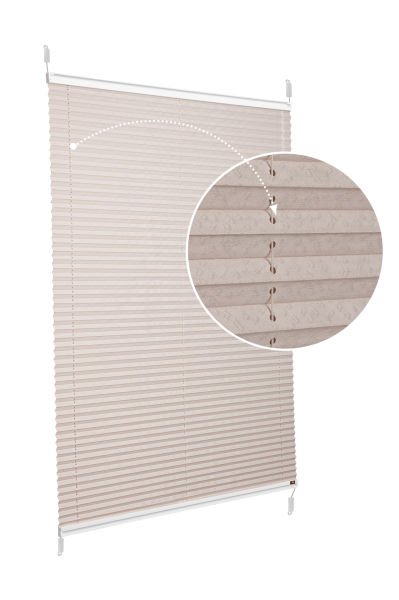 Easyfix Askılı Sistem (Desenli Kumaş) Lotus-Kül Gri -3078 - Beyaz