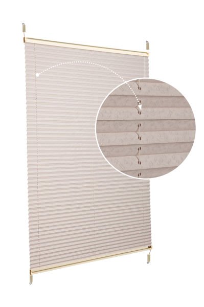 Easyfix Askılı Sistem (Desenli Kumaş) Lotus-Kül Gri -3078 - Krem