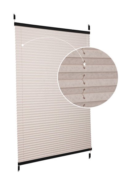 Easyfix Askılı Sistem (Desenli Kumaş) Lotus-Kül Gri -3078 - Siyah