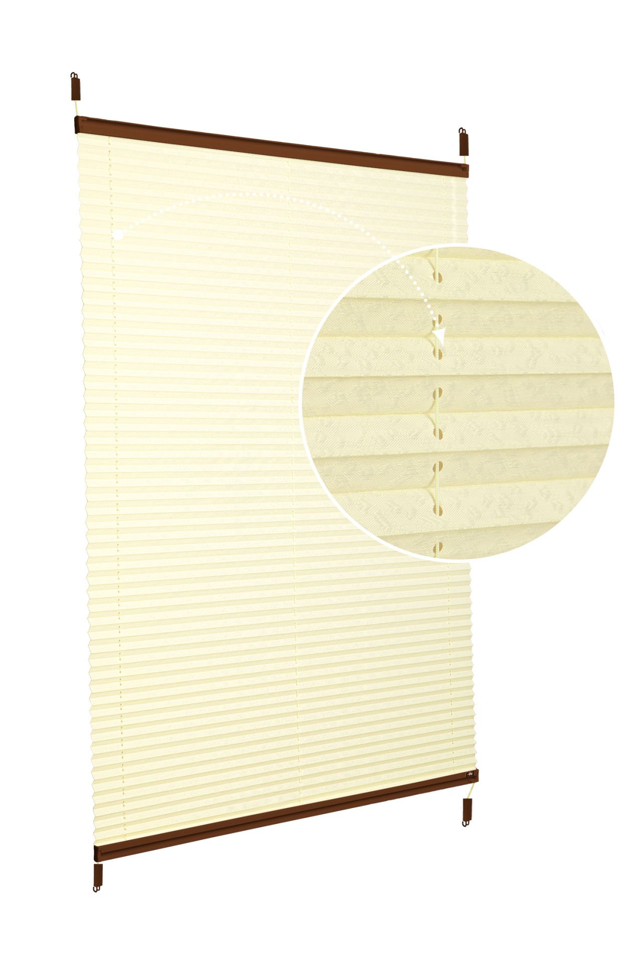 Easyfix Askılı Sistem (Desenli Kumaş) Lotus-Sarı -726 - Kahverengi