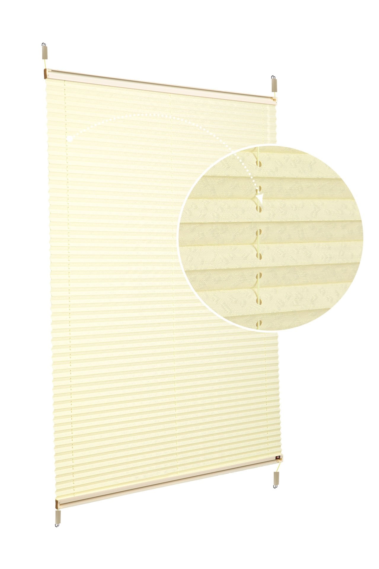 Easyfix Askılı Sistem (Desenli Kumaş) Lotus-Sarı -726 - Krem