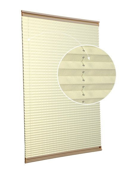 Yapıştırmalı Plise Perde (Düz Kumaş) Violet-Sarı-726 - Bronz