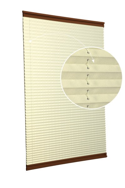 Yapıştırmalı Plise Perde (Düz Kumaş) Violet-Sarı-726 - Kahverengi