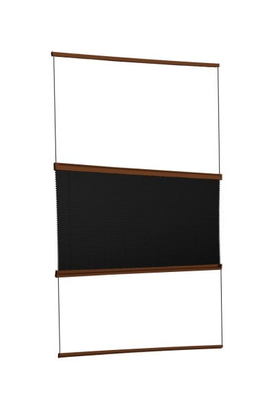 Yapıştırmalı Plise Perde (Düz Kumaş) Violet-Siyah-02 - Kahverengi