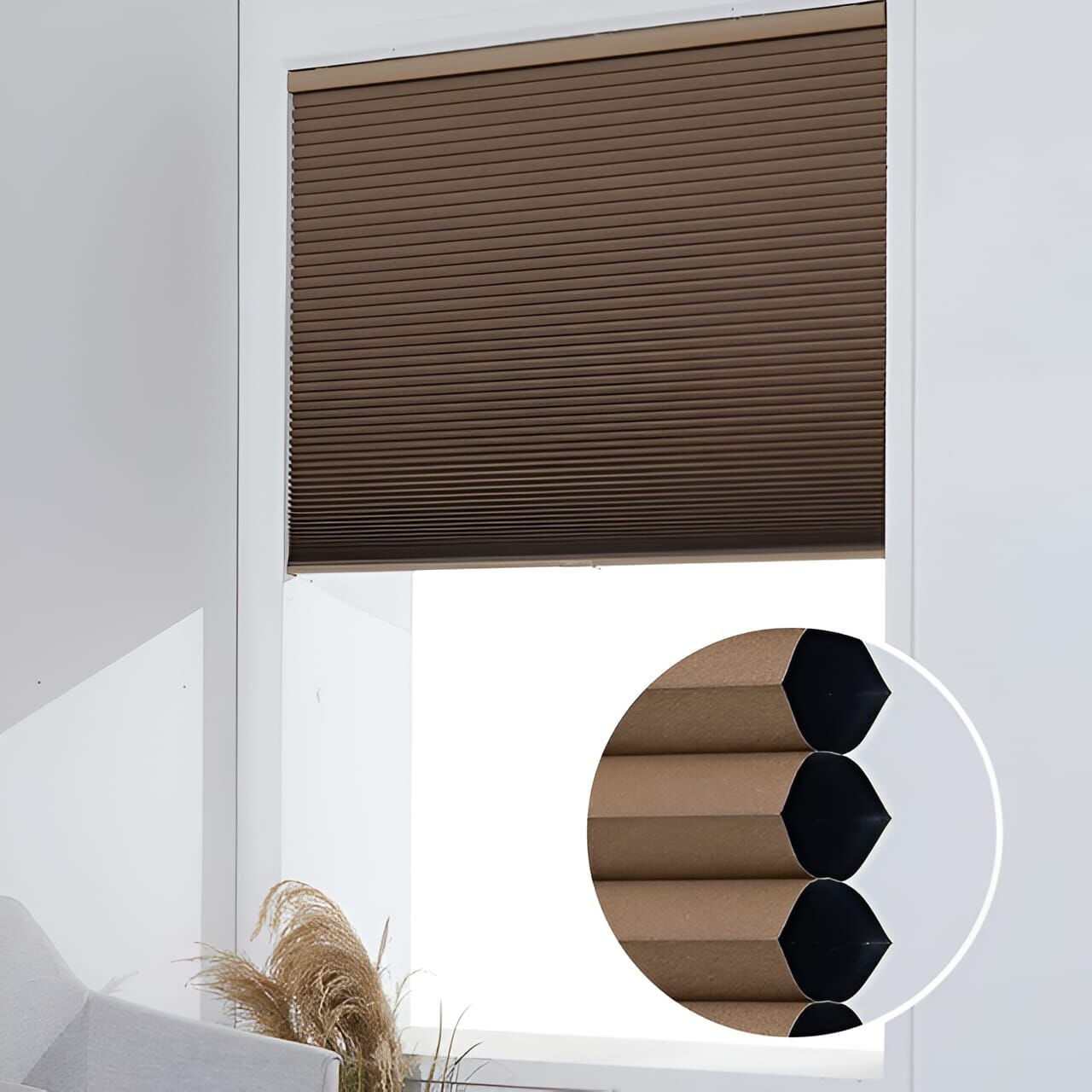 Honeycomb Karartma Plise Perde