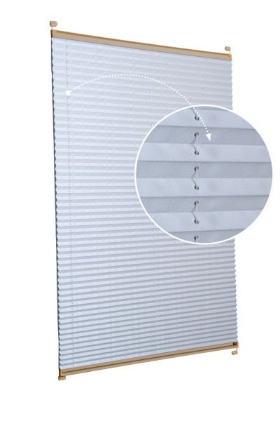 Karartma Plise Perde Acik Gri-2255 - Bronz