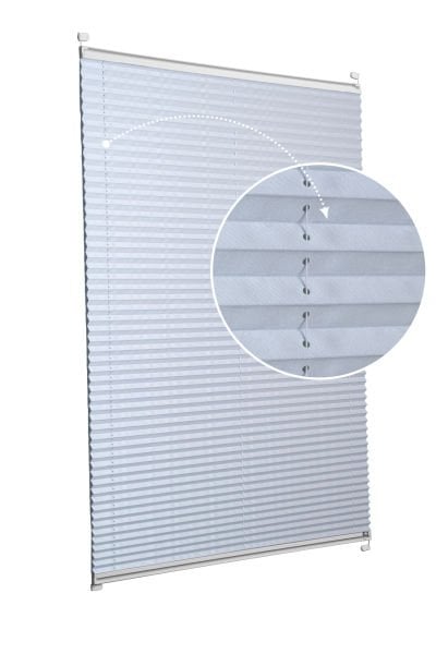 Karartma Plise Perde Acik Gri-2255 - Gümüş Gri