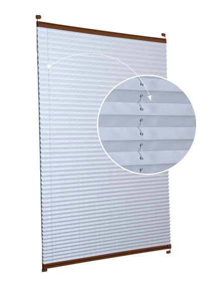 Karartma Plise Perde Acik Gri-2255 - Kahverengi