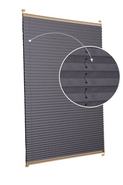 Karartma Plise Perde Antresit Gri-2421 - Bronz