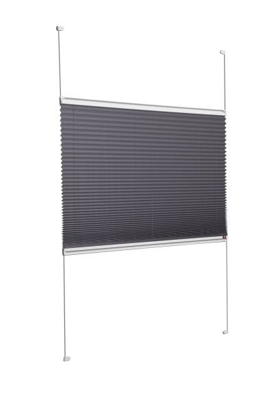 Karartma Plise Perde Antresit Gri-2421 - Gümüş Gri