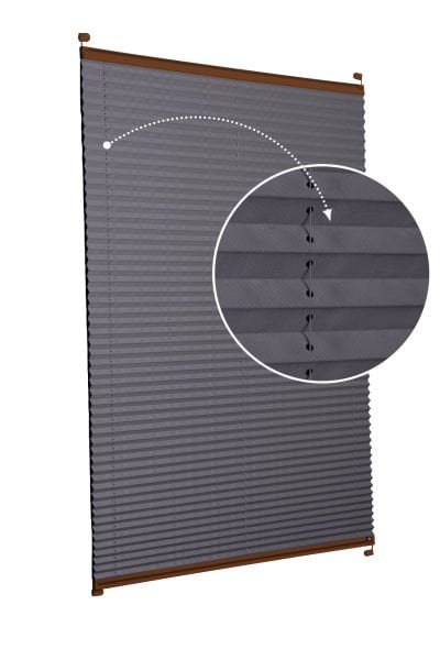 Karartma Plise Perde Antresit Gri-2421 - Kahverengi