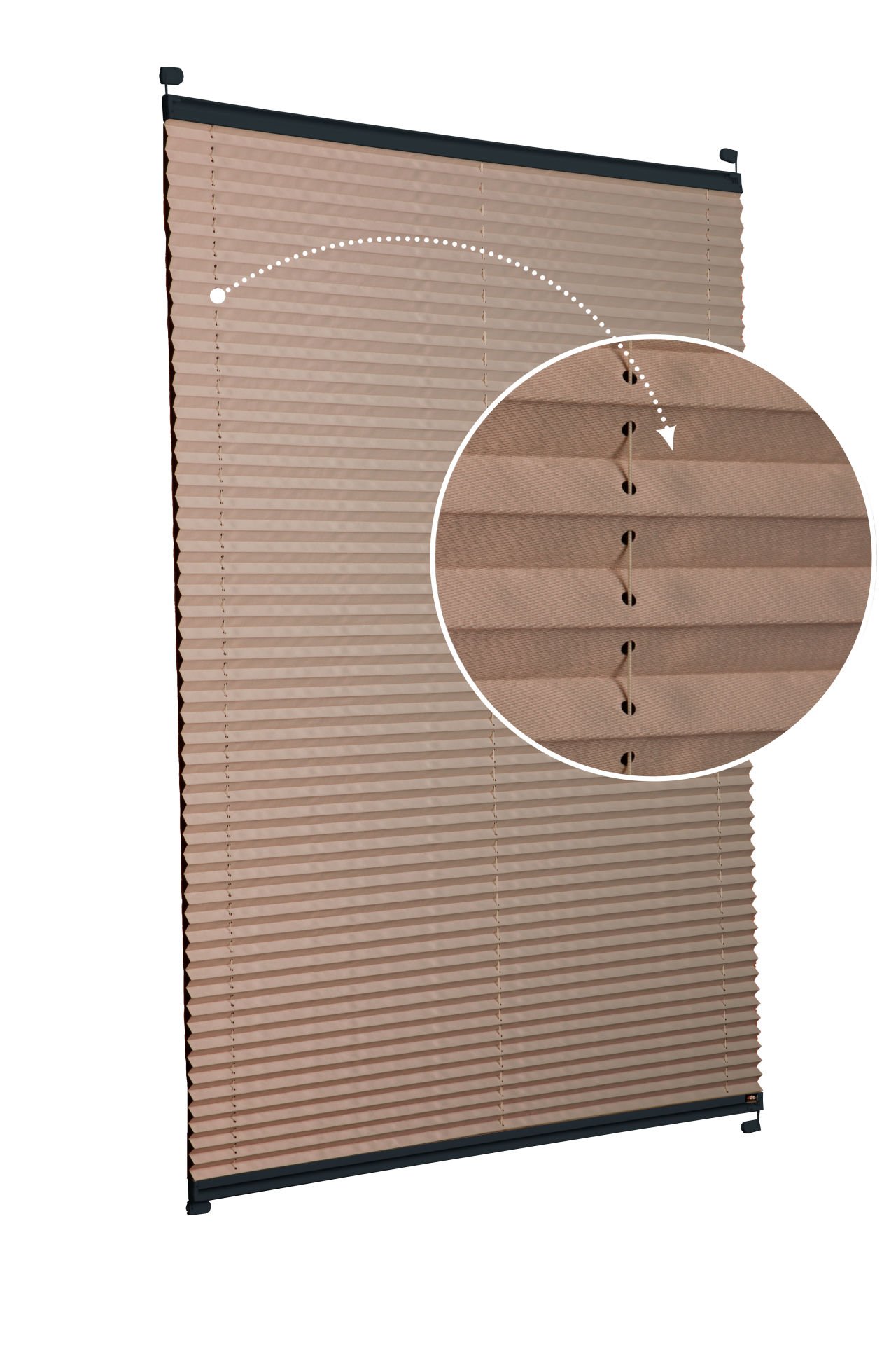 Karartma Plise Perde Kahverengi -705 - Antresit Gri