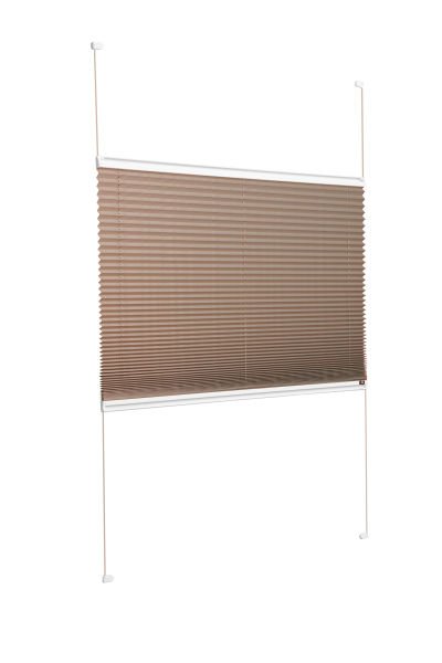 Karartma Plise Perde Kahverengi -705 - Beyaz