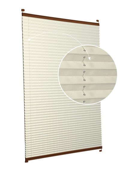 Karartma Plise Perde Krem-502 - Kahverengi