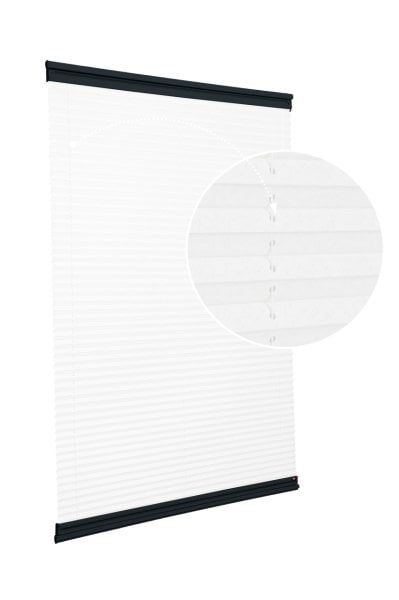 Yapıştırmalı Sistem (Desenli Kumaş) Lotus-Beyaz-01 - Antresit Gri